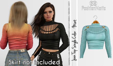 Second Life Marketplace - Joan Top Mint - Maitreya, Lara Petite, Kupra